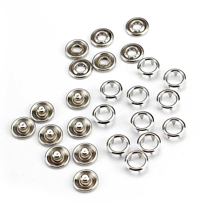 Tombol Snap Prong Stainless Steel - Pengikat Teguh, Tahan Karat & Ramah Kulit kanggo Kabeh Panganggone Garmen